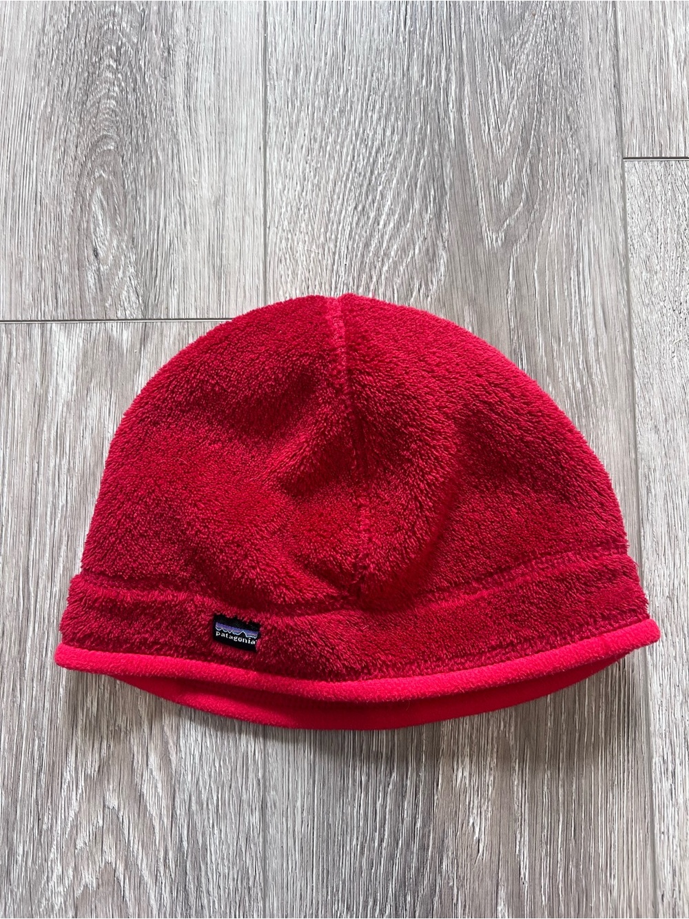 Patagonia Red Fleece Beanie Hat